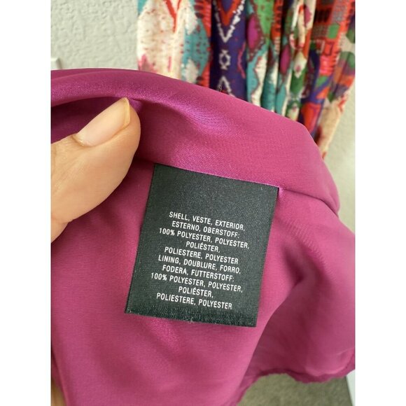 Anthropologie Maeve Tarana Multicolor Artsy Maxi Dress Tropical Boho Flowy 8 - Picture 10 of 11